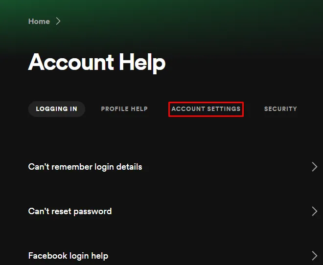 delete a Spotify account